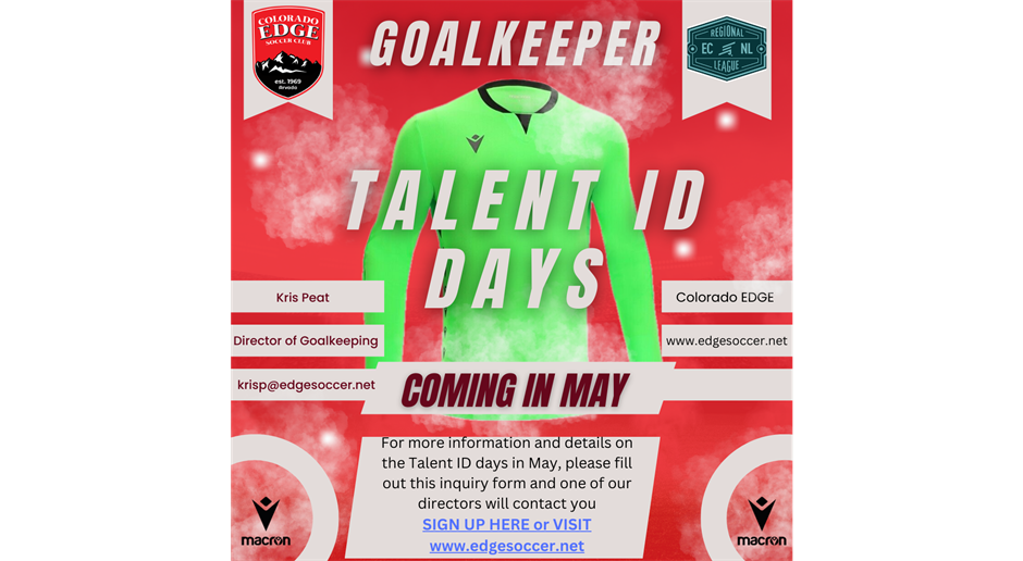 Goalkeeper Talent ID Sessions - Check Us Out!